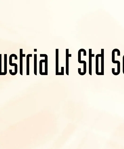 Industria Lt Std Solid Font Free Download