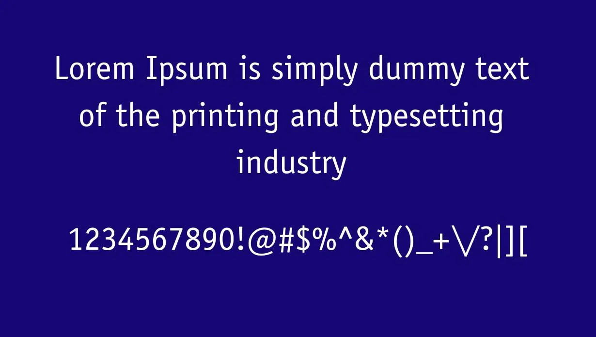 ITC Officina Sans Font