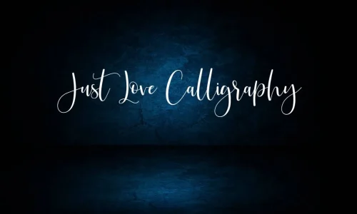 Just Love Calligraphy Script Font Free Download