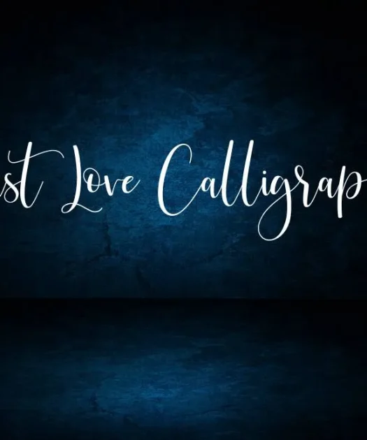Just Love Calligraphy Script Font Free Download