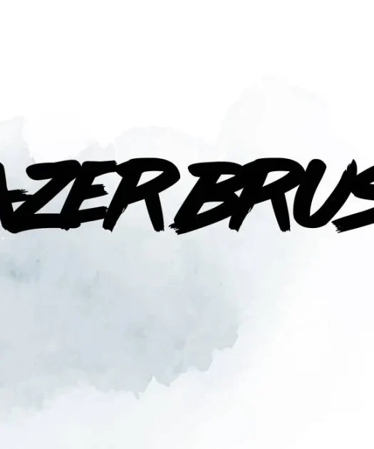 Lazer Brush Font Free Download