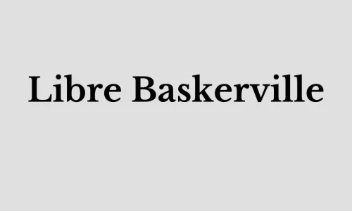 Libre Baskerville Font Free Download