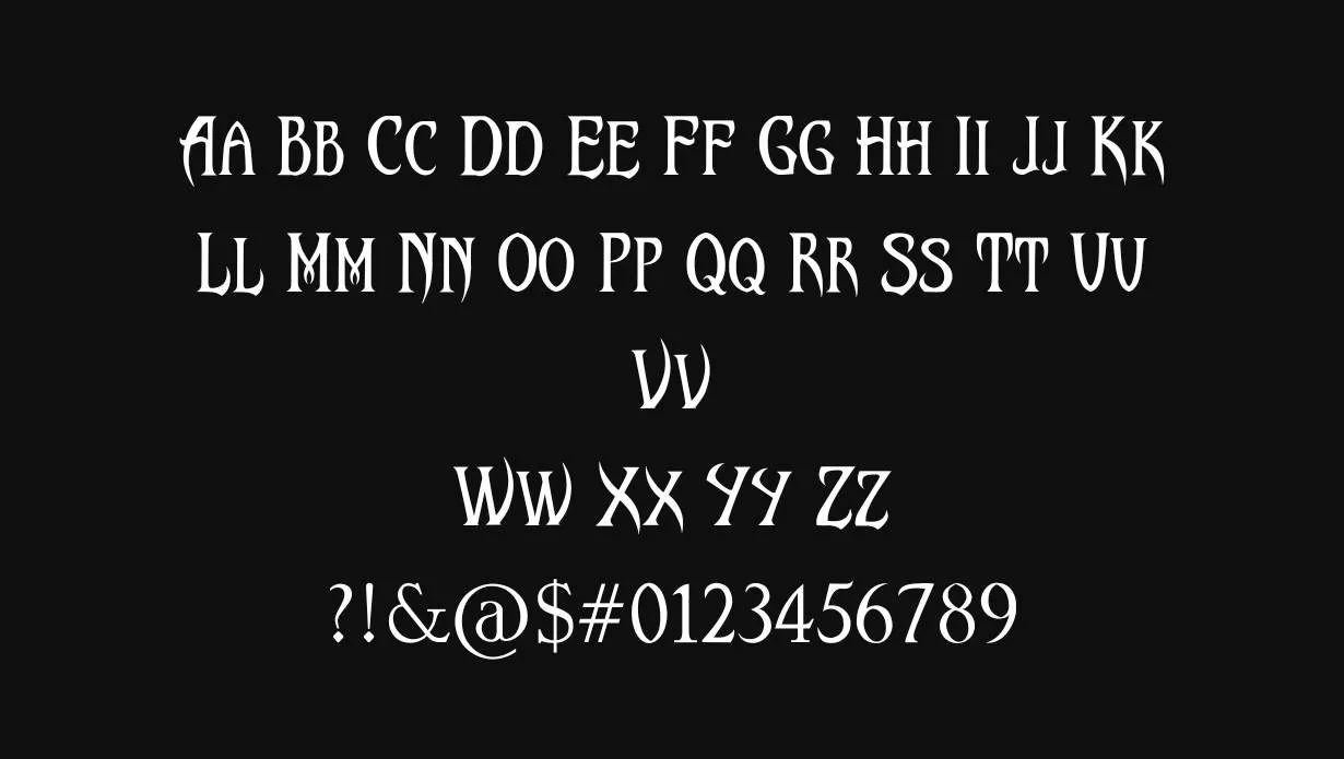 Malefic Font