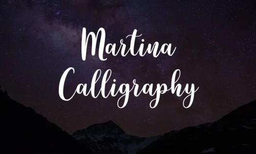 Martina Calligraphy Font Free Download
