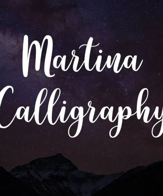 Martina Calligraphy Font Free Download