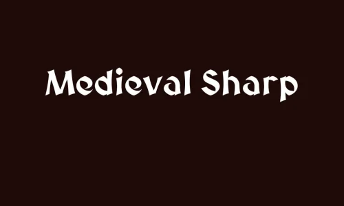 Medieval Sharp Font Free Download