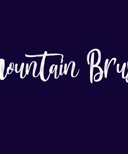 Mountain Brush Font Free Download