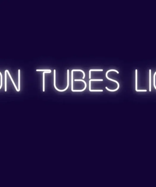 Neon Tubes Light Font Free Download