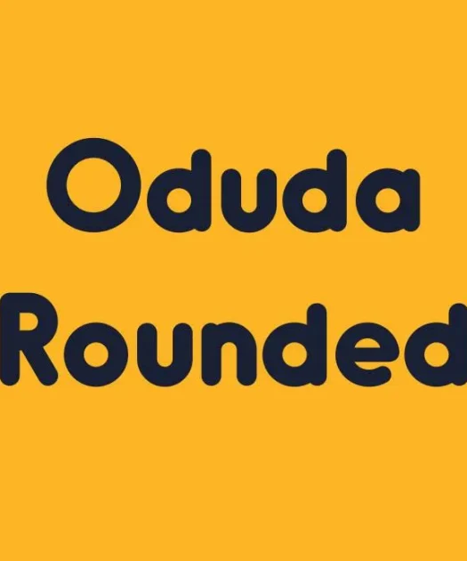 Oduda Rounded Font Free Download