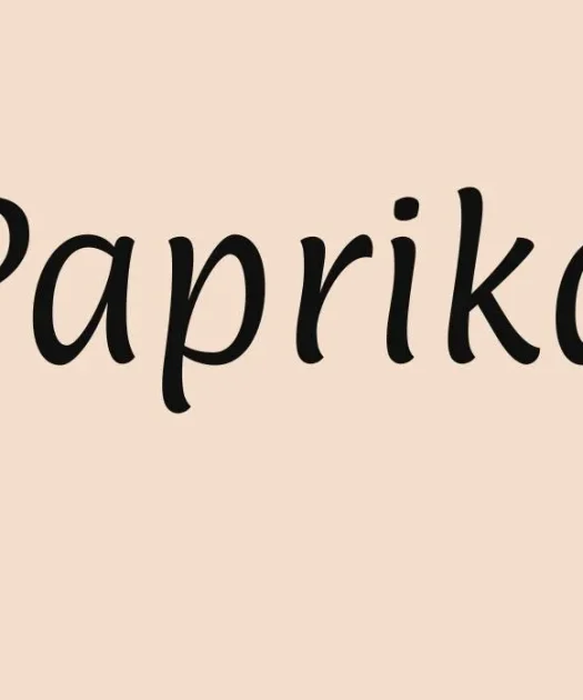 Paprika Font Free Download