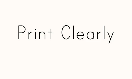 Print Clearly Font Free Download