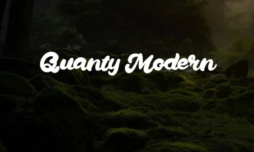 Quanty Modern Script Bold Font Free Download