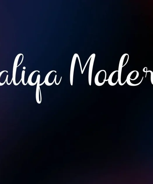 Raliqa Modern Calligraphy Font Free Download