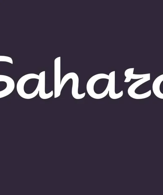 Sahara Font Free Download