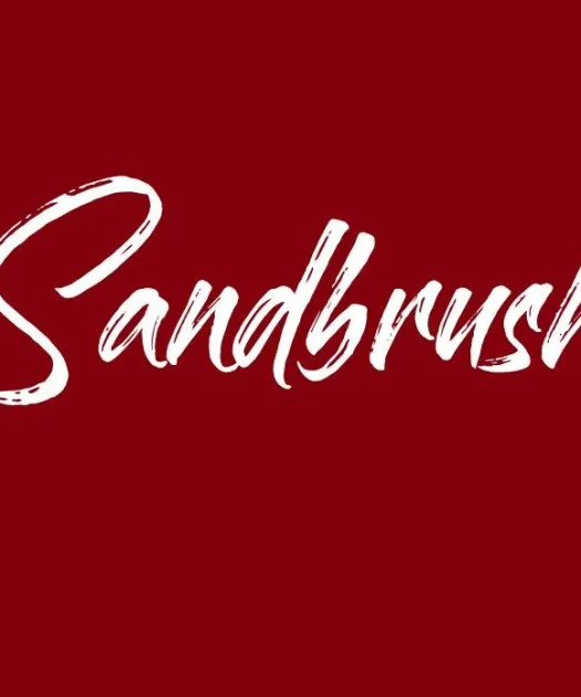 Sandbrush Brush Font Free Download