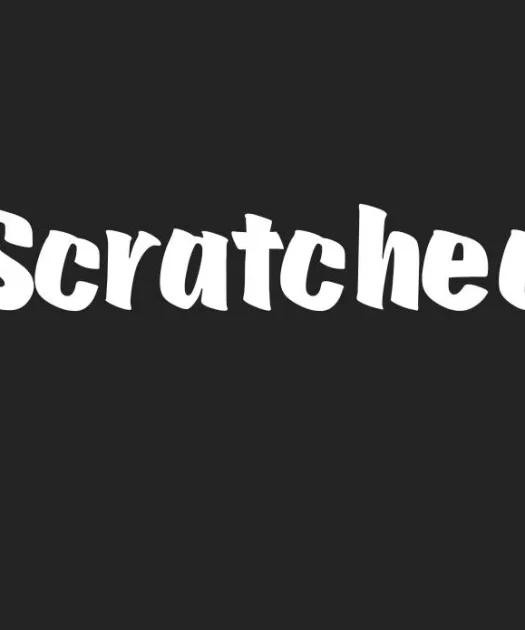 Scratched Font Free Download