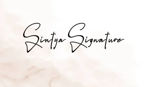 Sintya Signature Font Free Download