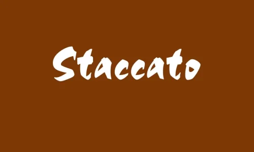 Staccato Font Free Download