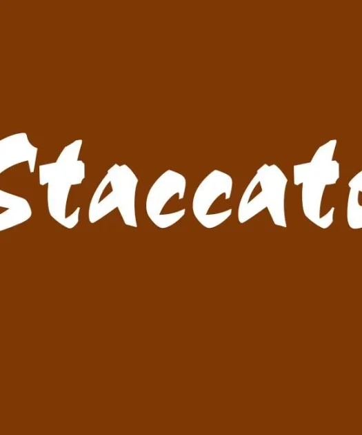 Staccato Font Free Download
