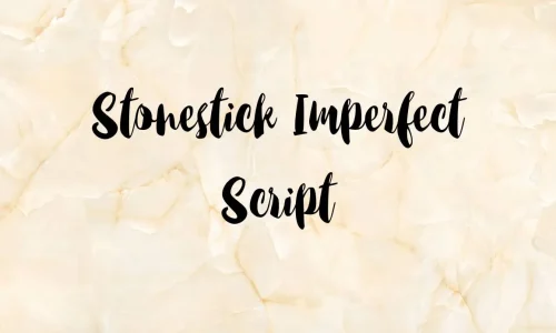 Stonestick Imperfect Script Font Free Download