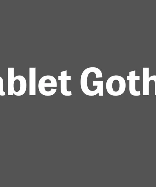 Tablet Gothic Font Free Download