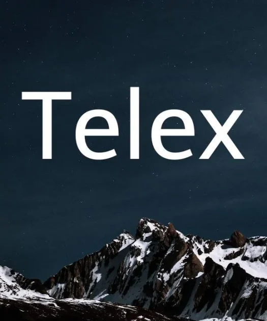 Telex Font Free Download