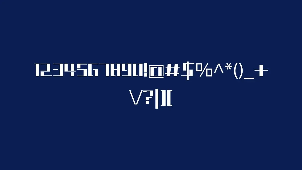 Tetris Font