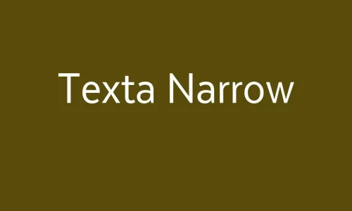Texta Narrow Font Free Download