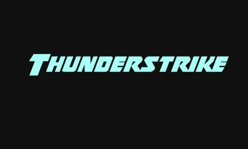 Thunderstrike Font Free Download