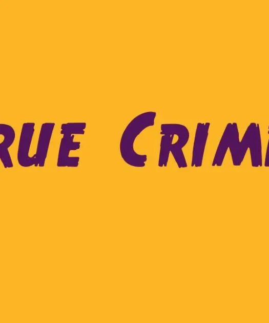 True Crimes Font Free Download