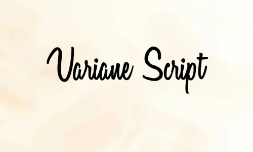 Variane Script Font Free Download