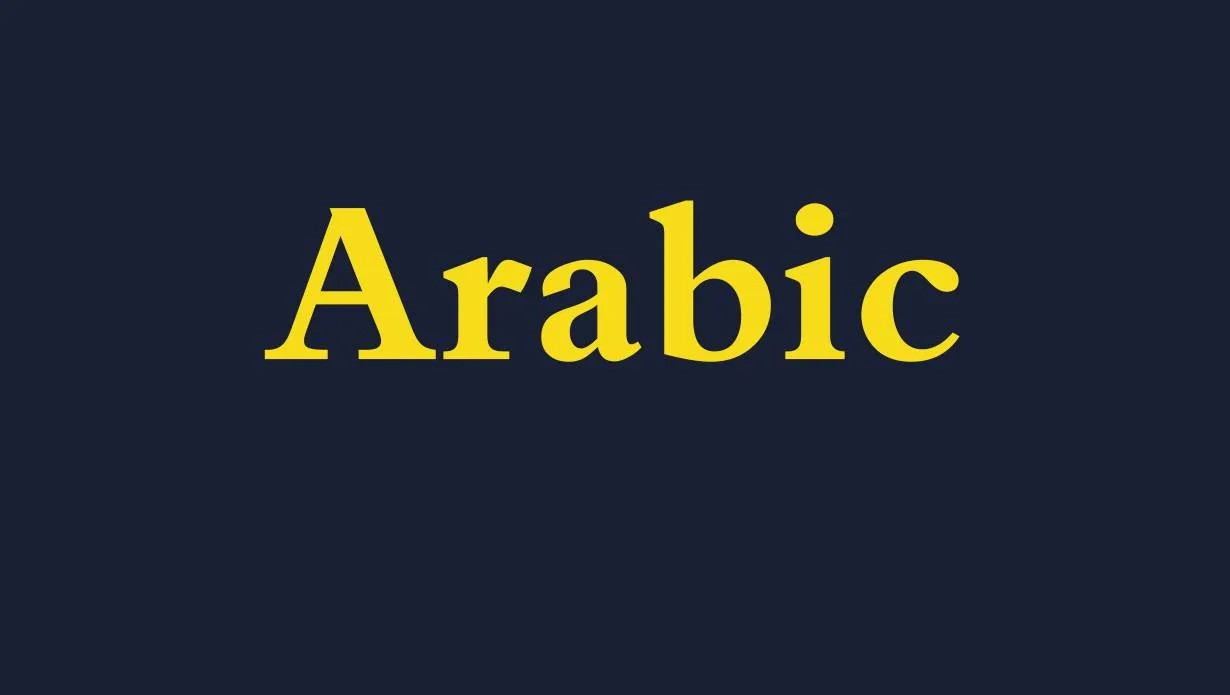 Arabic Font