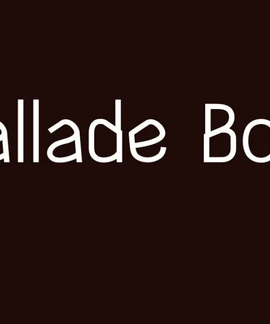 Ballade Bold Font Free Download