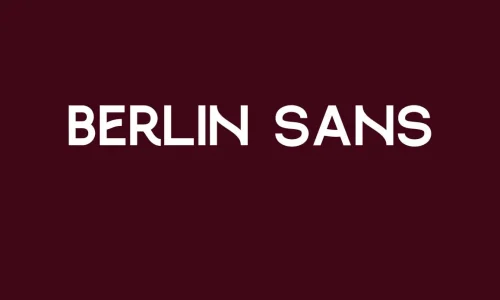 Berlin Sans Font Free Download