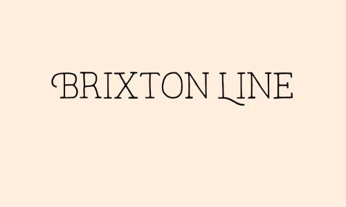 Brixton Line Font Free Download