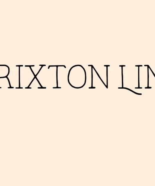Brixton Line Font Free Download