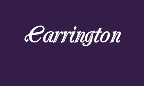 Carrington Font Free Download