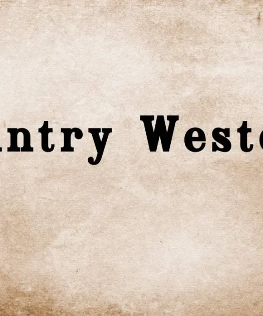 Country Western Fill W00 RG Font Free Download