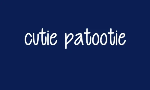 Cutie Patootie Font Free Download