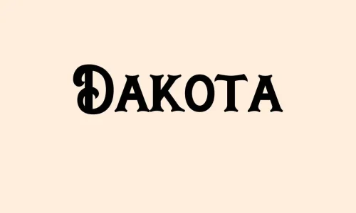 Dakota Font Free Download