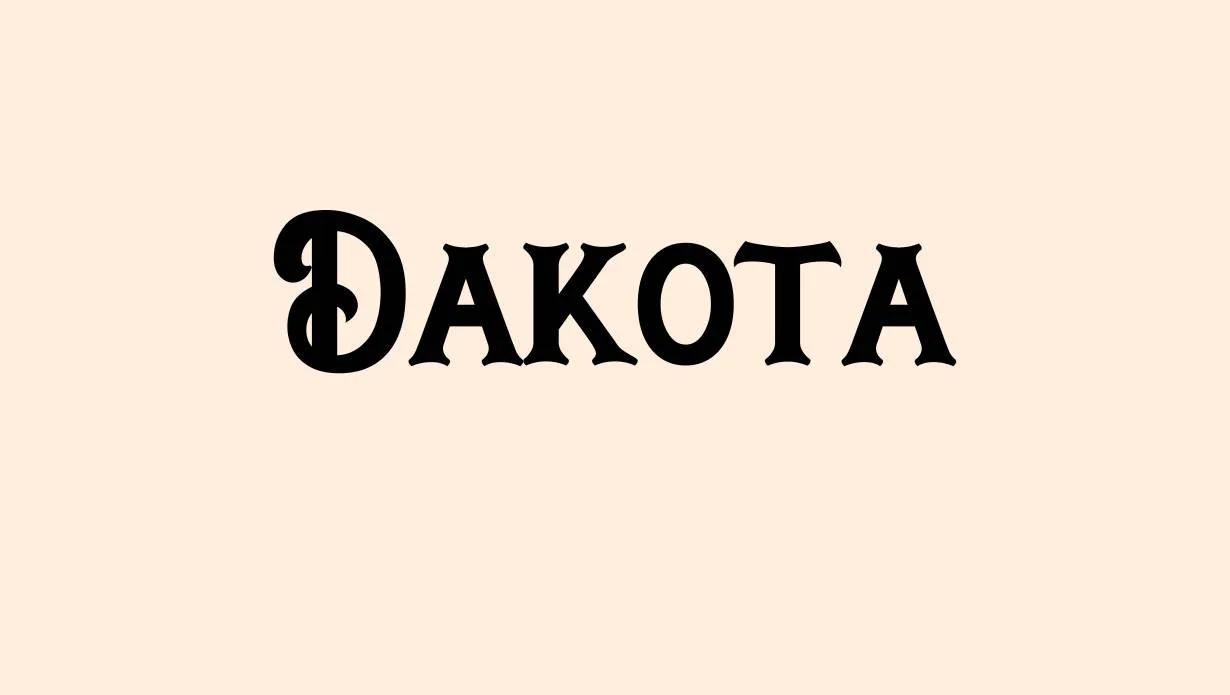 Dakota Font Free Download