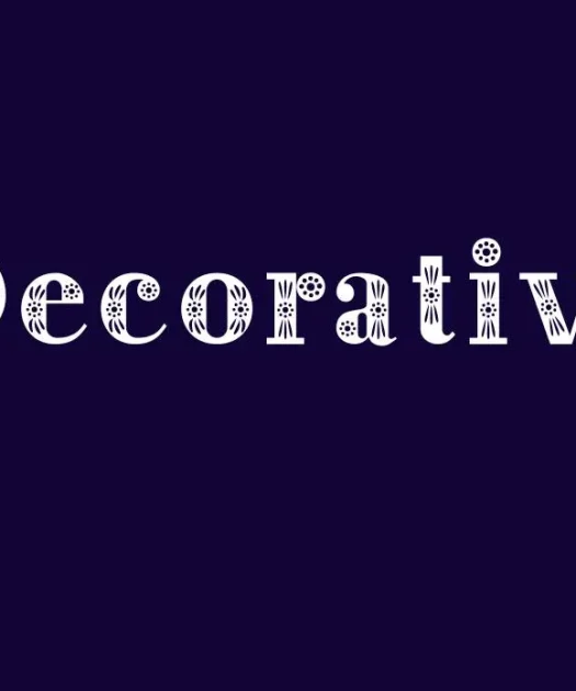 Decorative Font Free Download