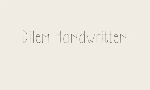 Dilem Handwritten Font Free Download