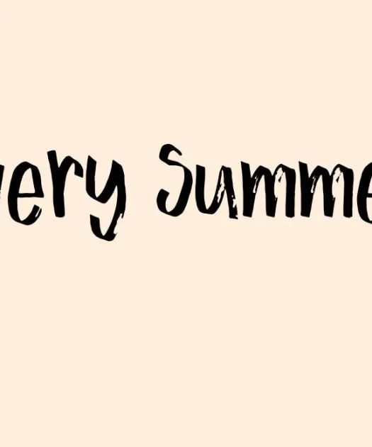 Every Summer Font Free Download