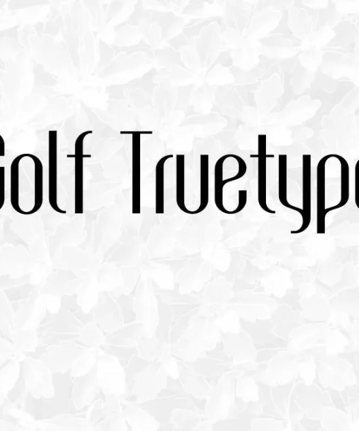 Golf TrueType Font Free Download