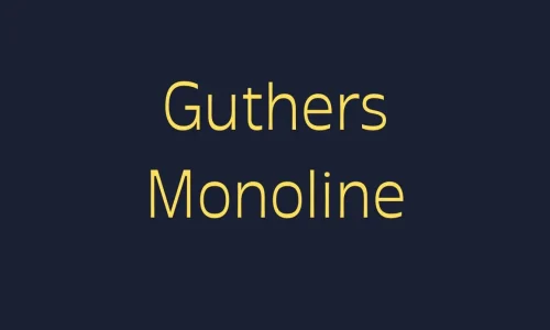 Guthers Monoline Font Free Download 