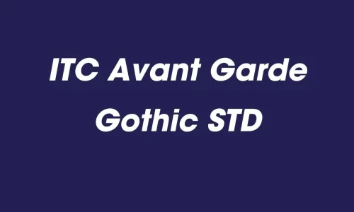ITC Avant Garde Gothic Std Font Free Download