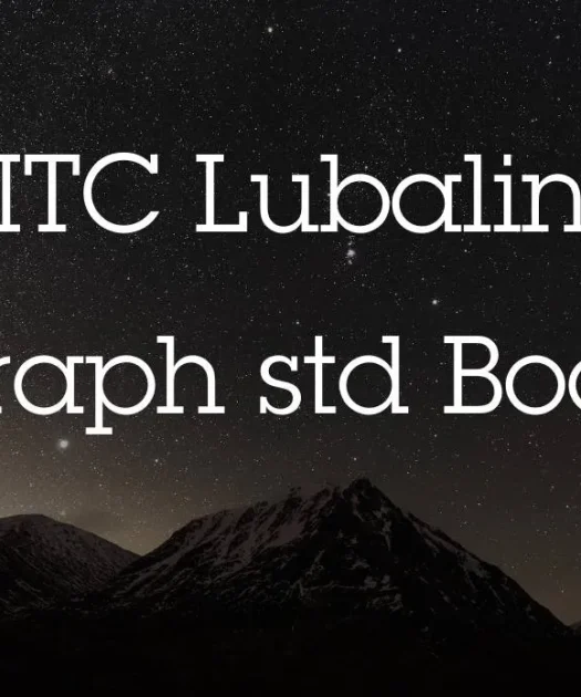 ITC Lubalin Graph Std Book Font Free Download