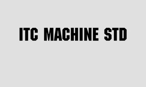 ITC Machine Std Medium Font Free Download