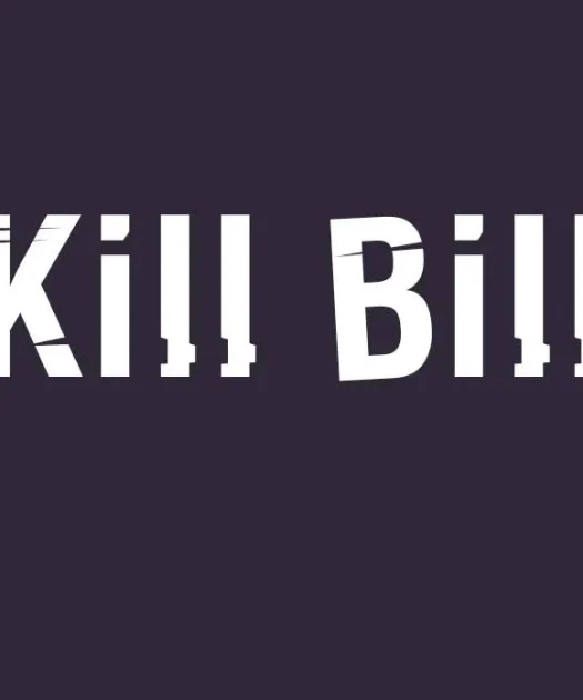 Kill Bill Font Free Download